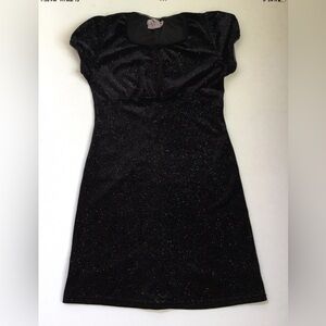 Y2K Girl Code Dress’s Velvet With Sparkle Glitter Vintage